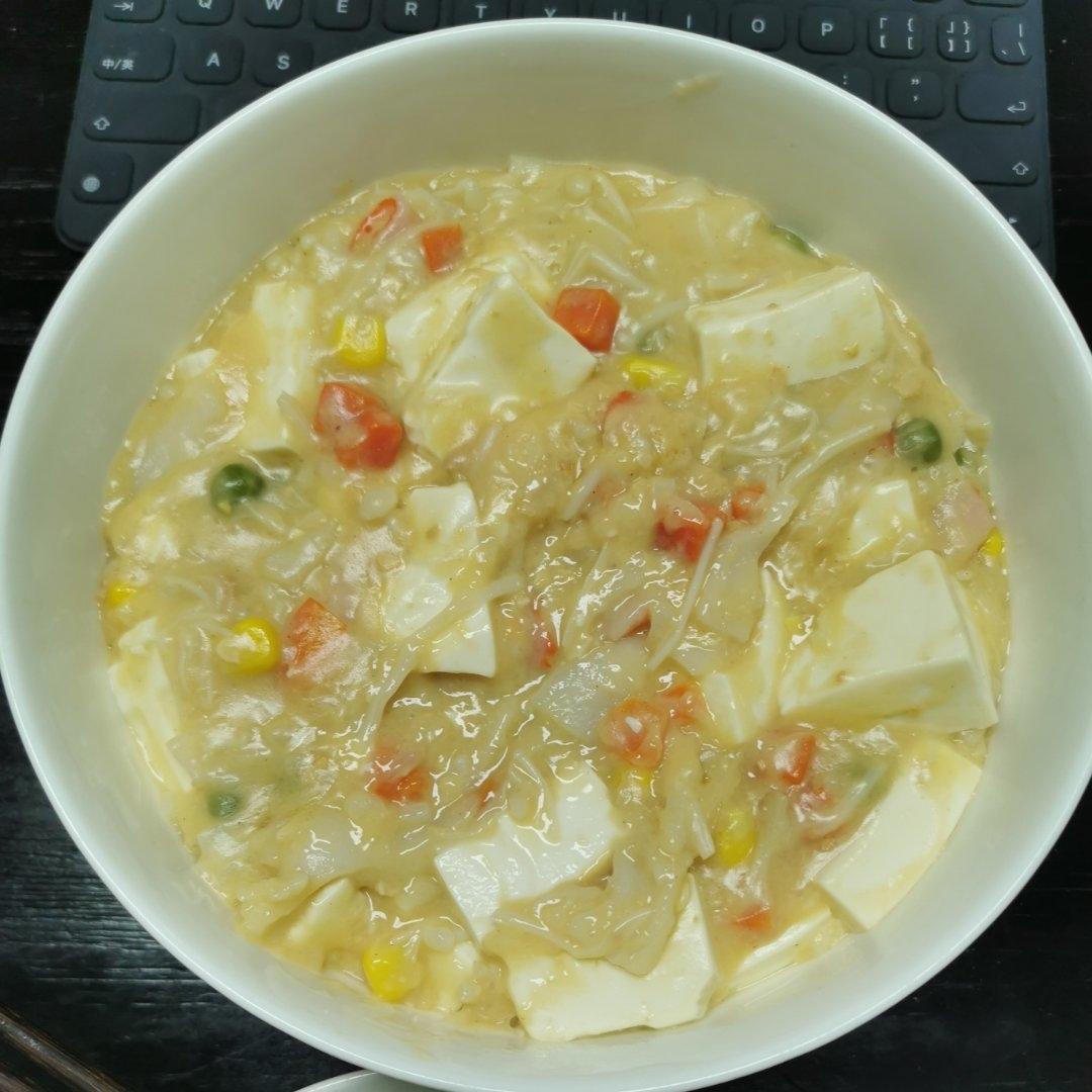咸蛋黄豆腐羹