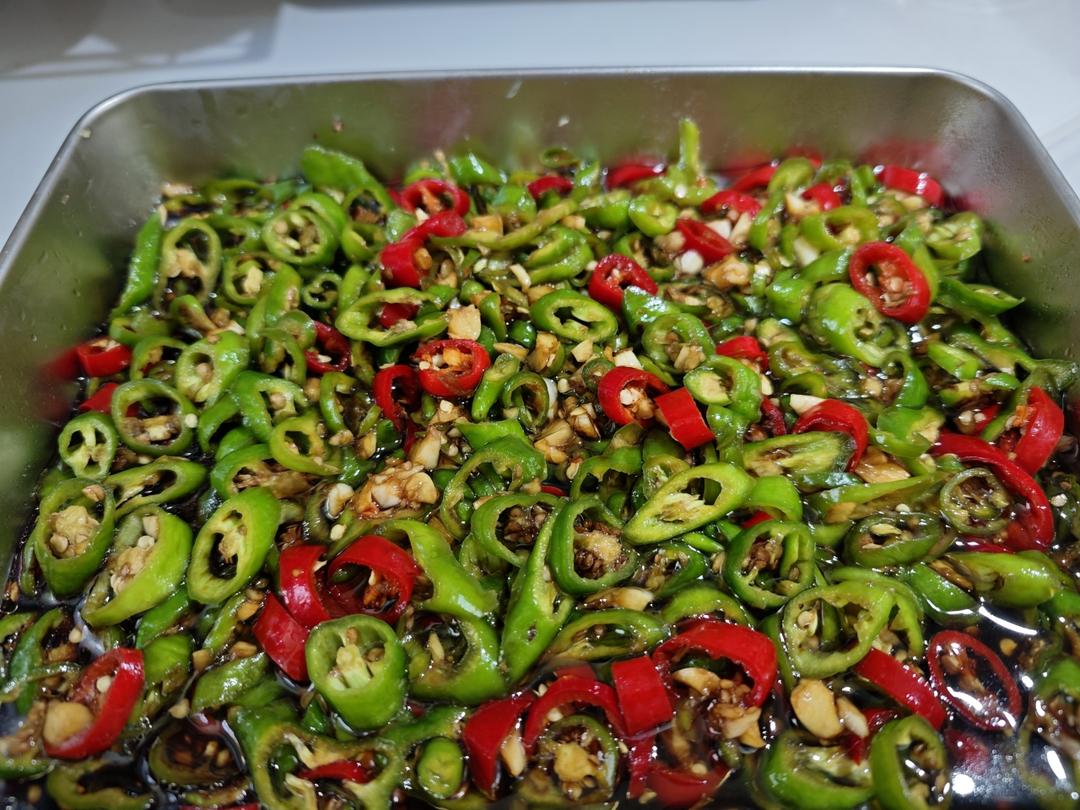 生腌辣椒圈（零厨艺）