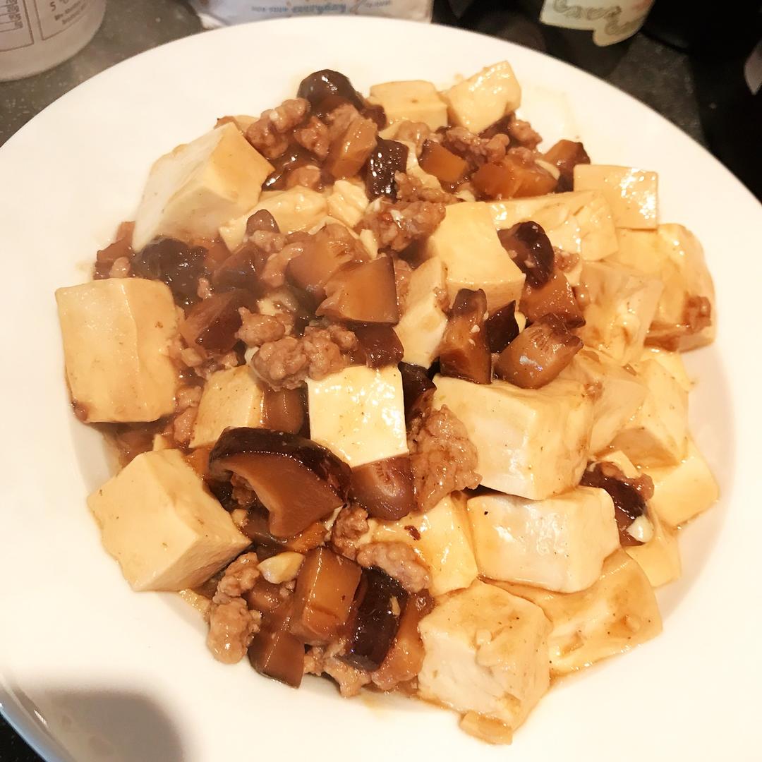 超级下饭的香菇肉沫豆腐