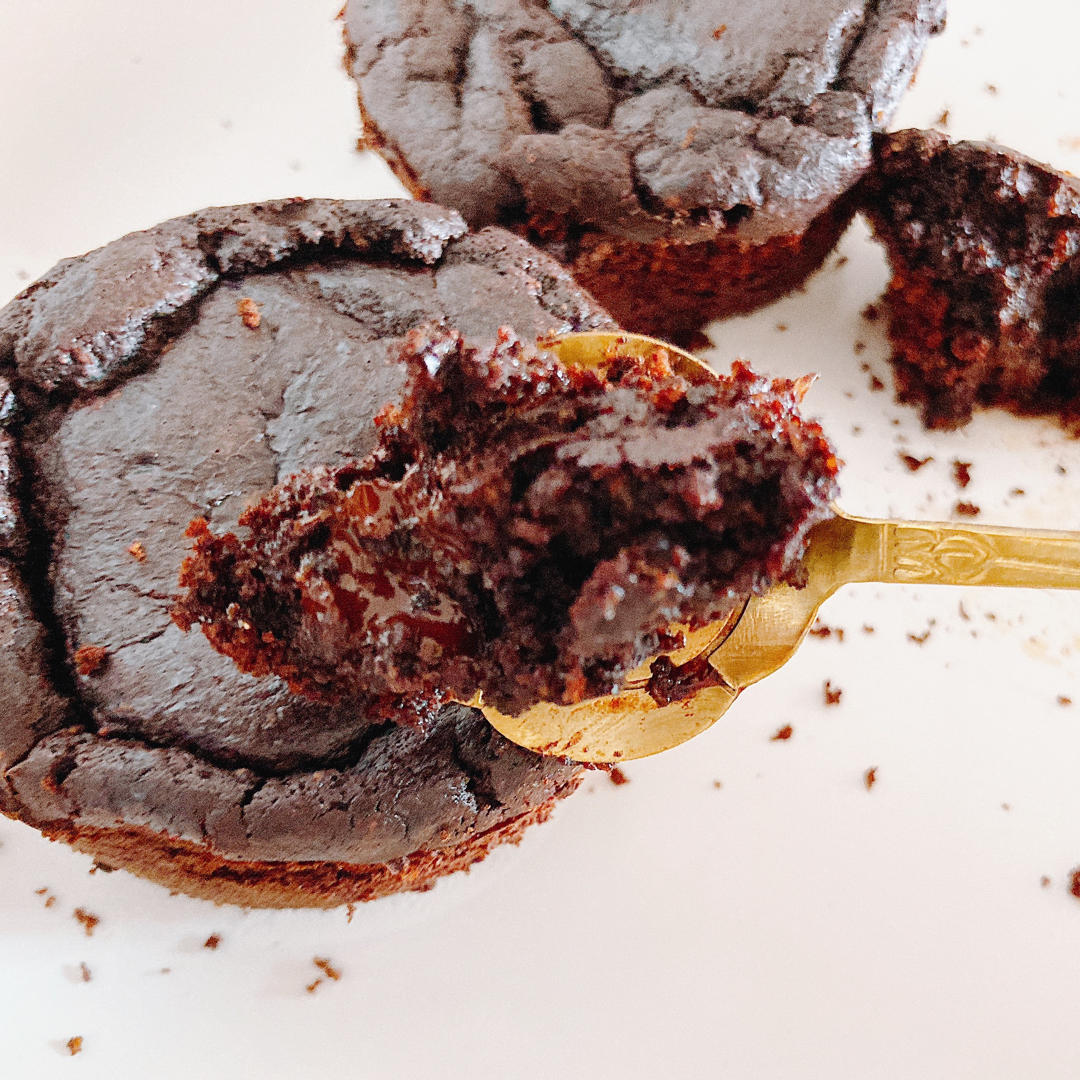 无油糖低卡‼️巧克力熔岩蛋糕🍫燕麦甜品