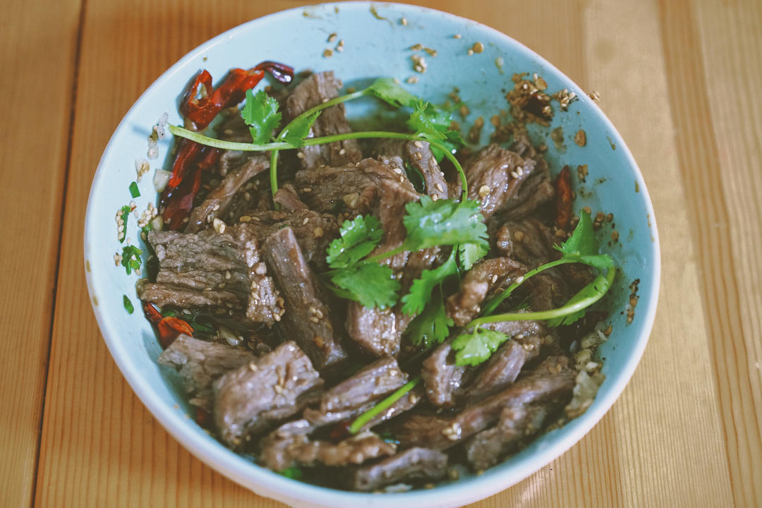 超级快手香菜拌牛肉