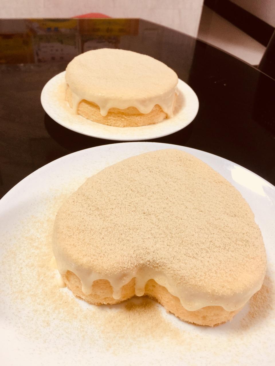 相濡以沫-142做的超好吃的豆乳爆浆蛋糕