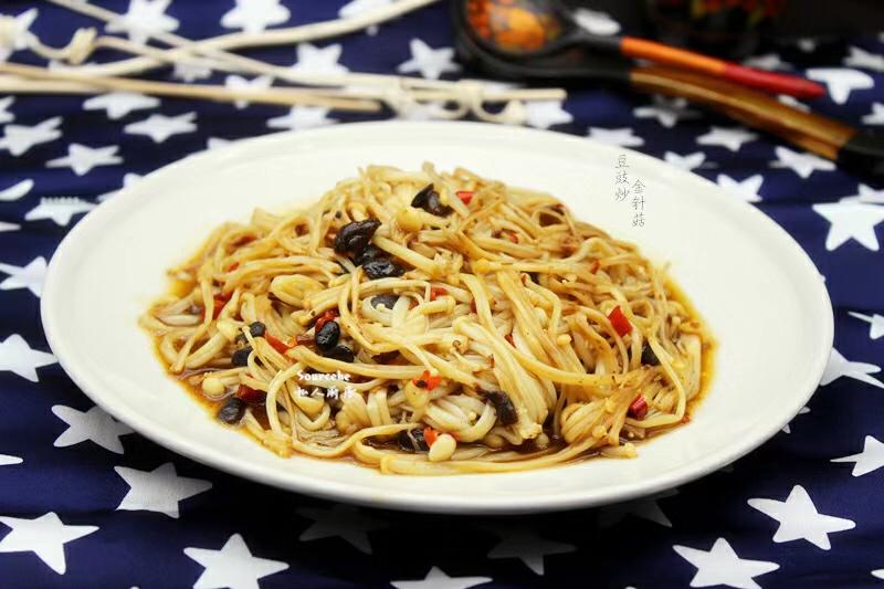 豆豉炒金针菇的做法