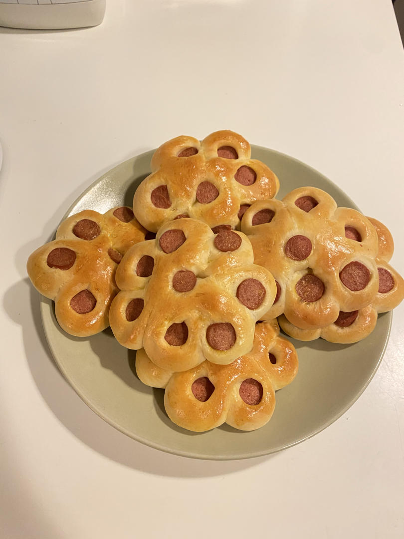 花朵肠仔包【松下微蒸烤箱DS900】