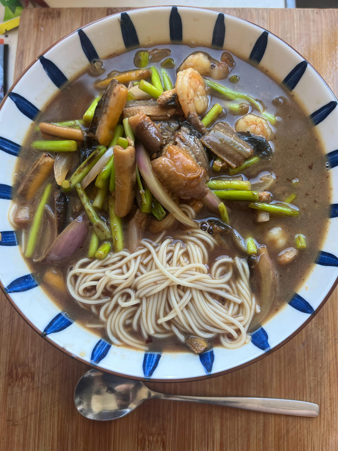 虾爆鳝面