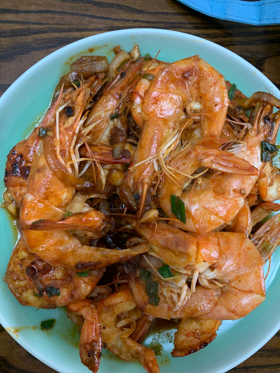 不再吃白灼虾（蒜香大虾）