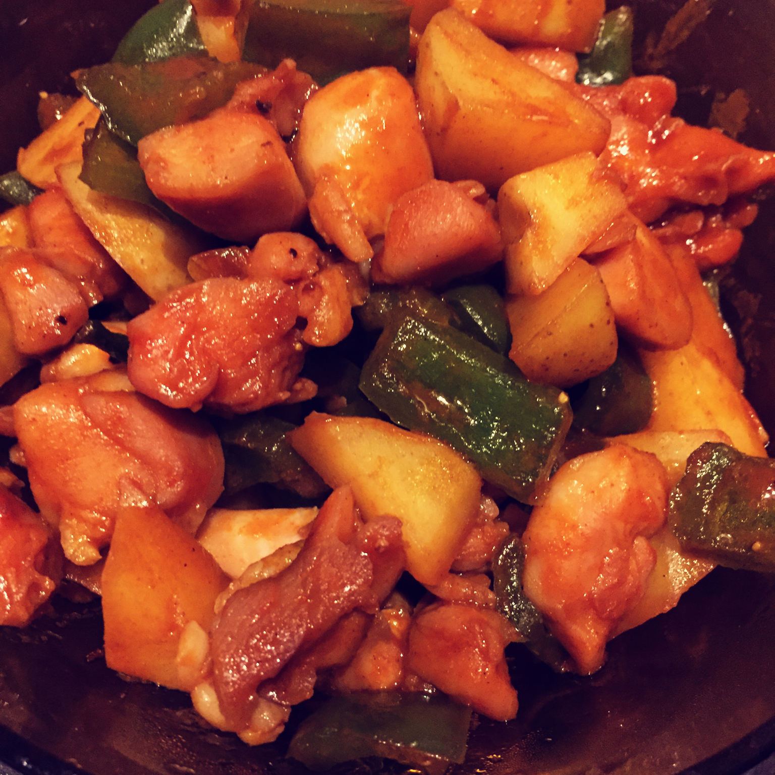 韩式辣炒鸡肉