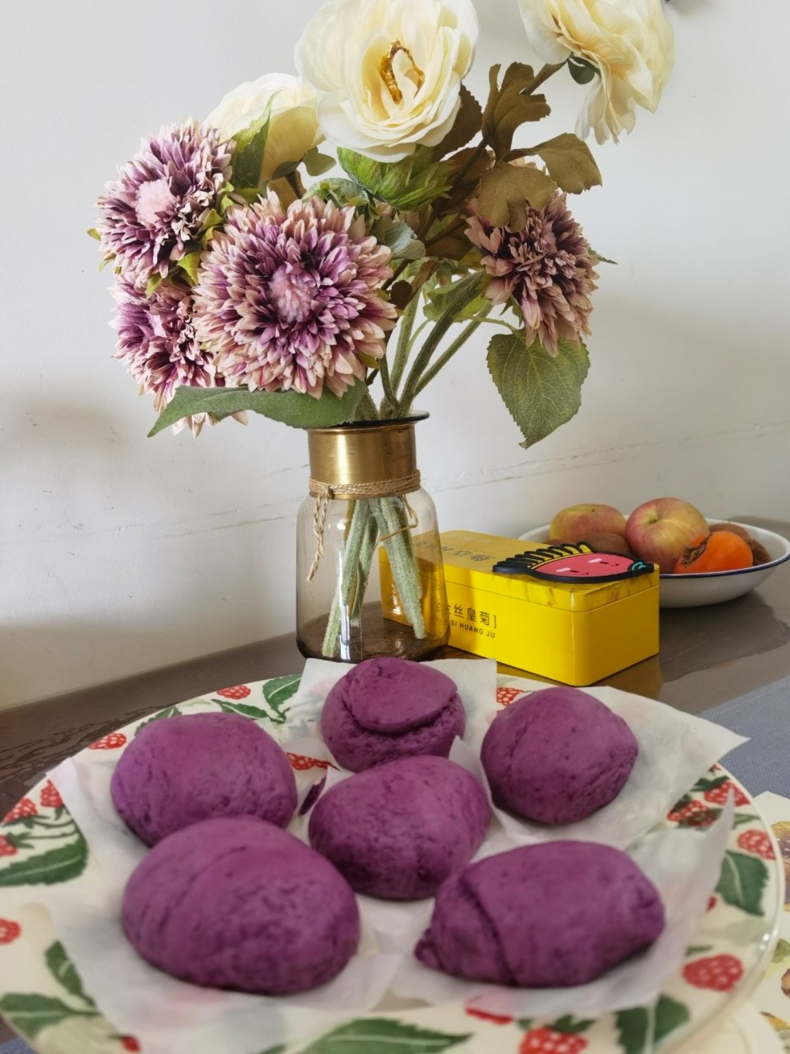 奶香紫薯馒头（一次性发酵）