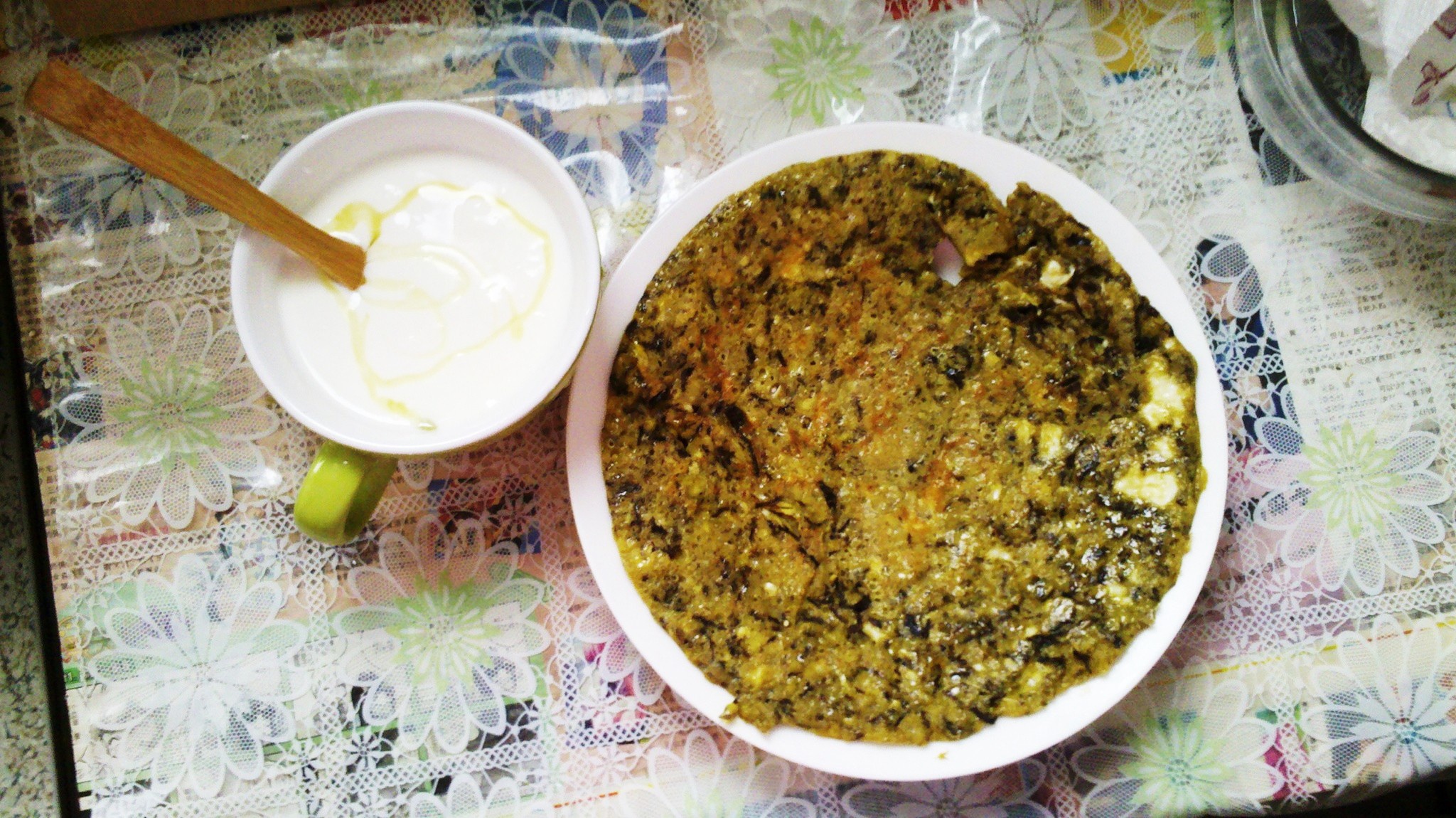 橄榄菜鸡蛋饼
