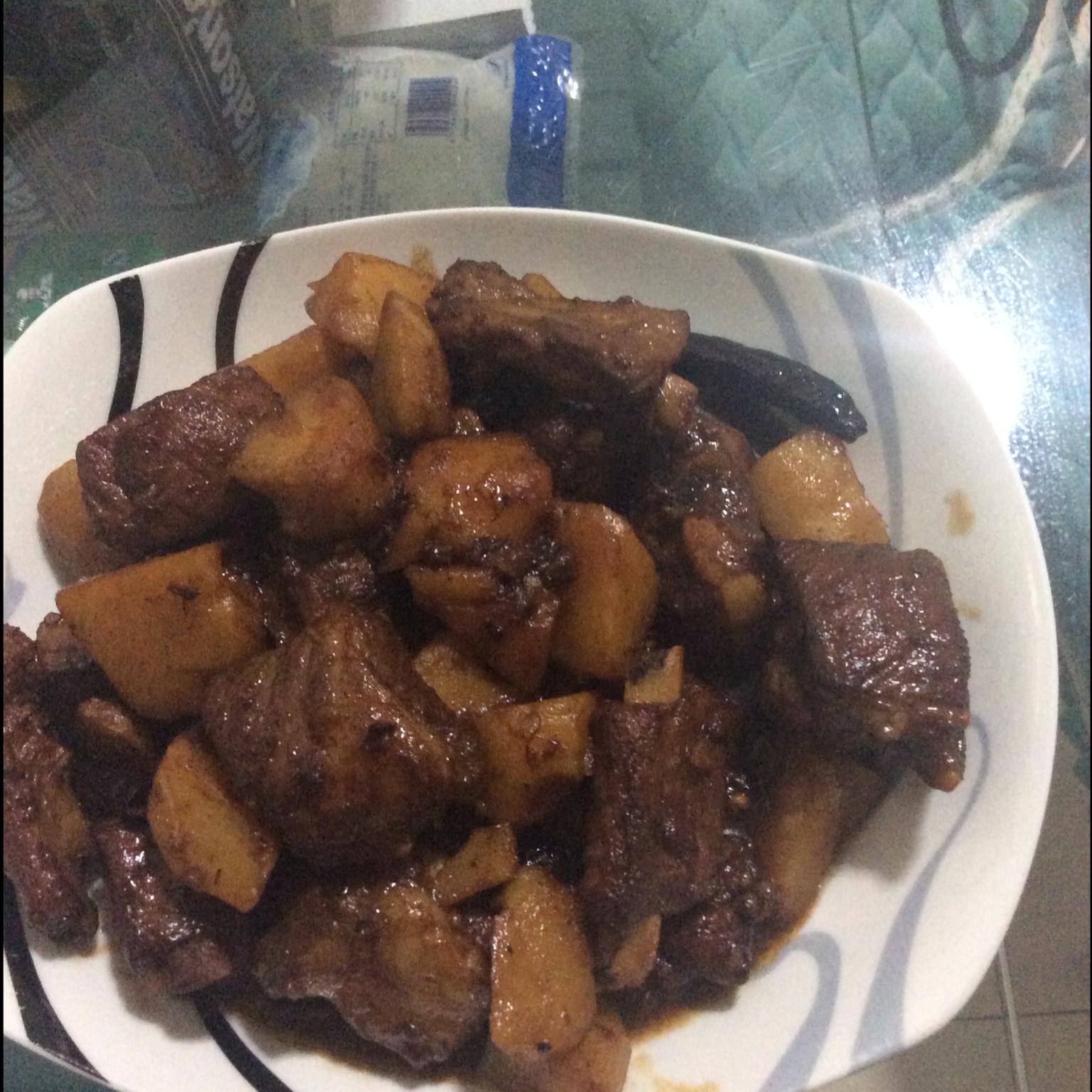 土豆炖排骨