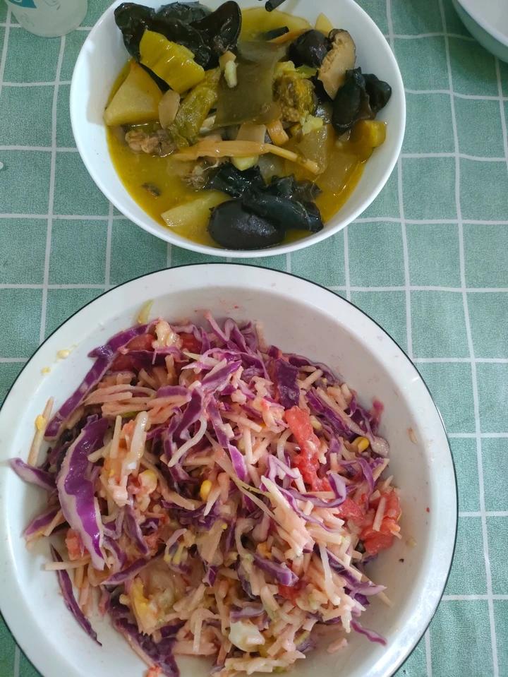 紫甘蓝苹果沙拉