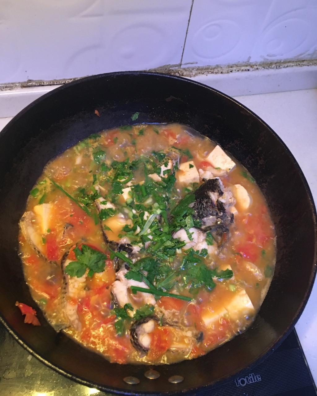 番茄黑鱼豆腐汤