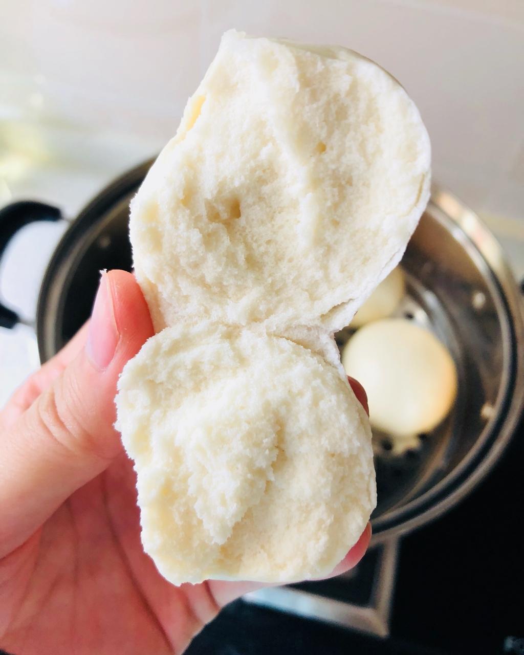 纯手工奶香馒头【无泡打粉，无添加】