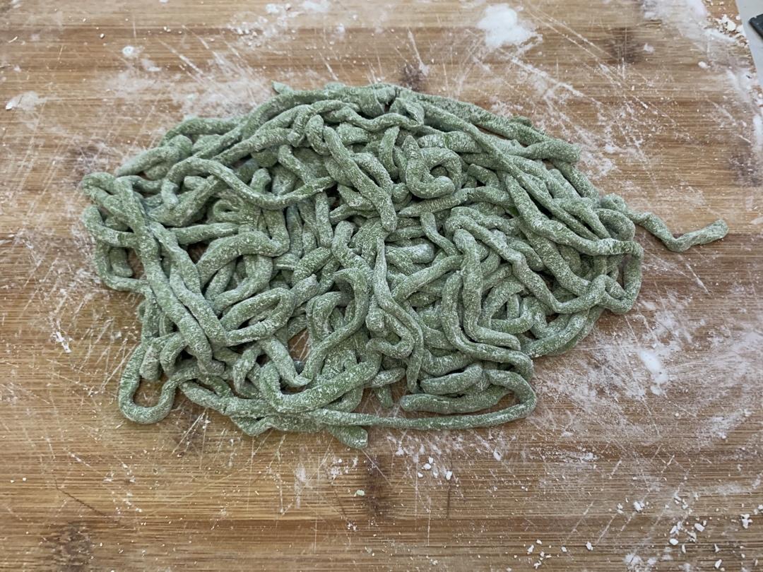 💚手工菠菜面