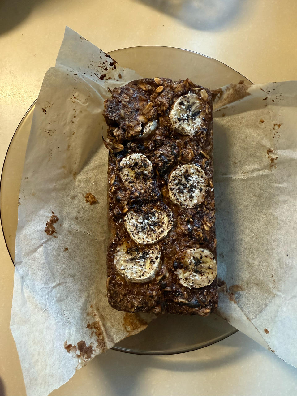 可可燕麦黑巧香蕉蛋糕🍰