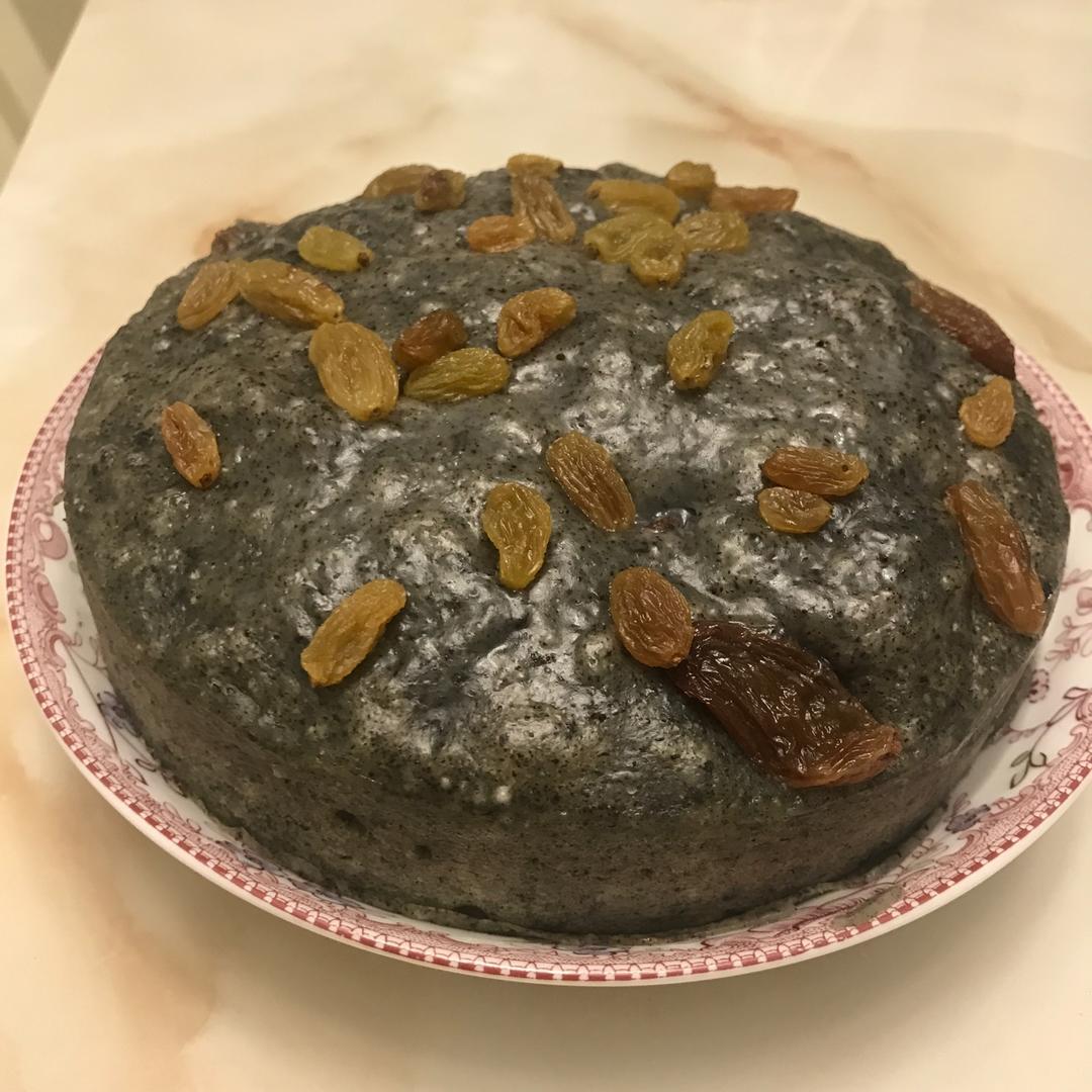 奶香黑芝麻发糕