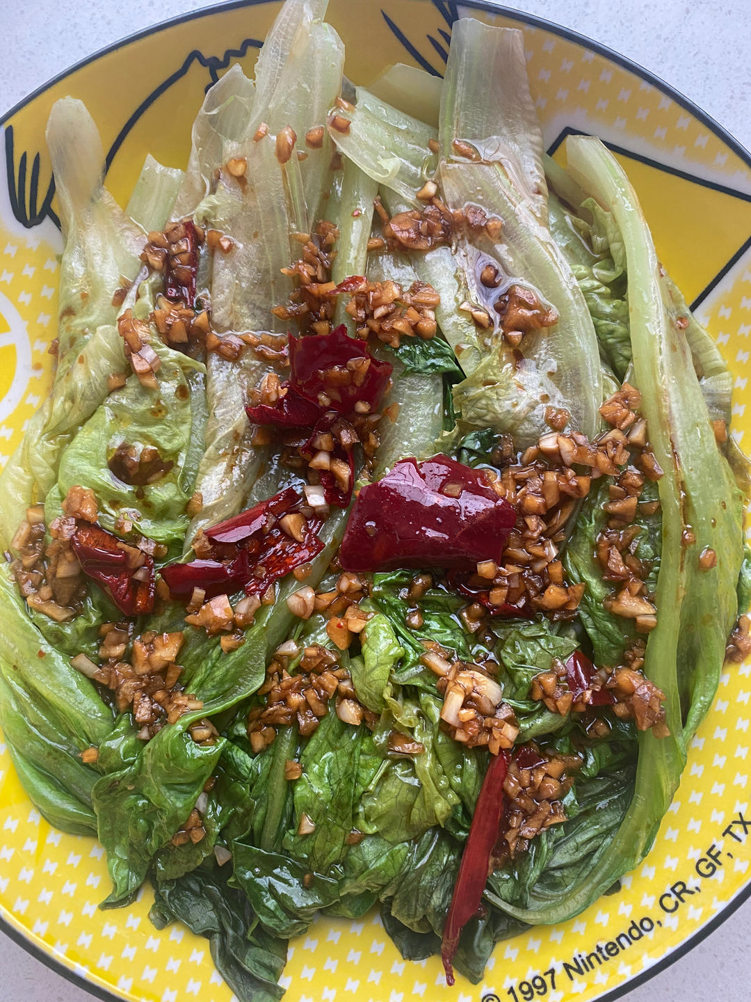 白灼生菜