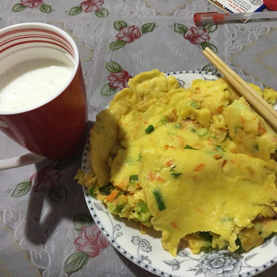 葱花鸡蛋饼