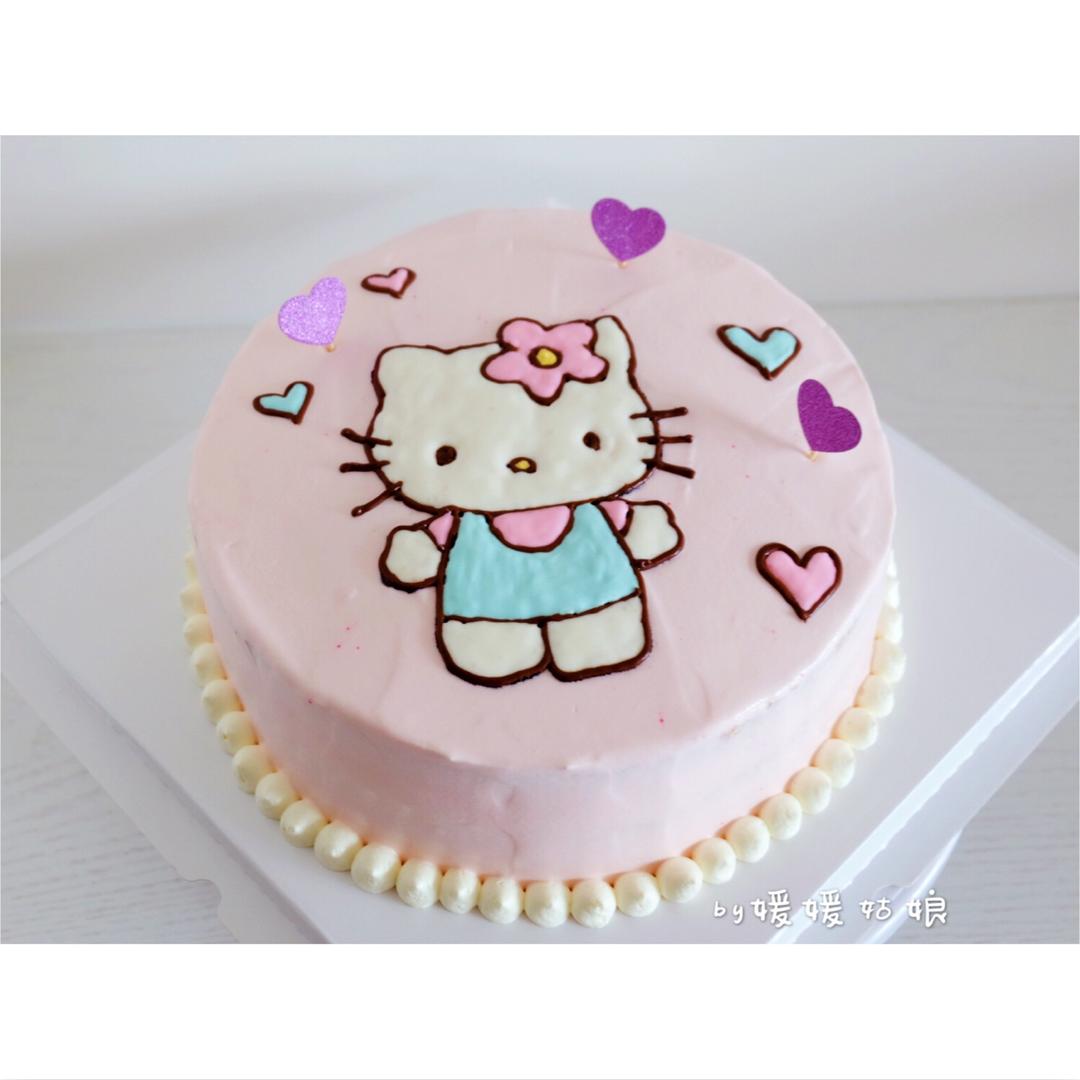 Hello kitty蛋糕（0绘画基础适用）