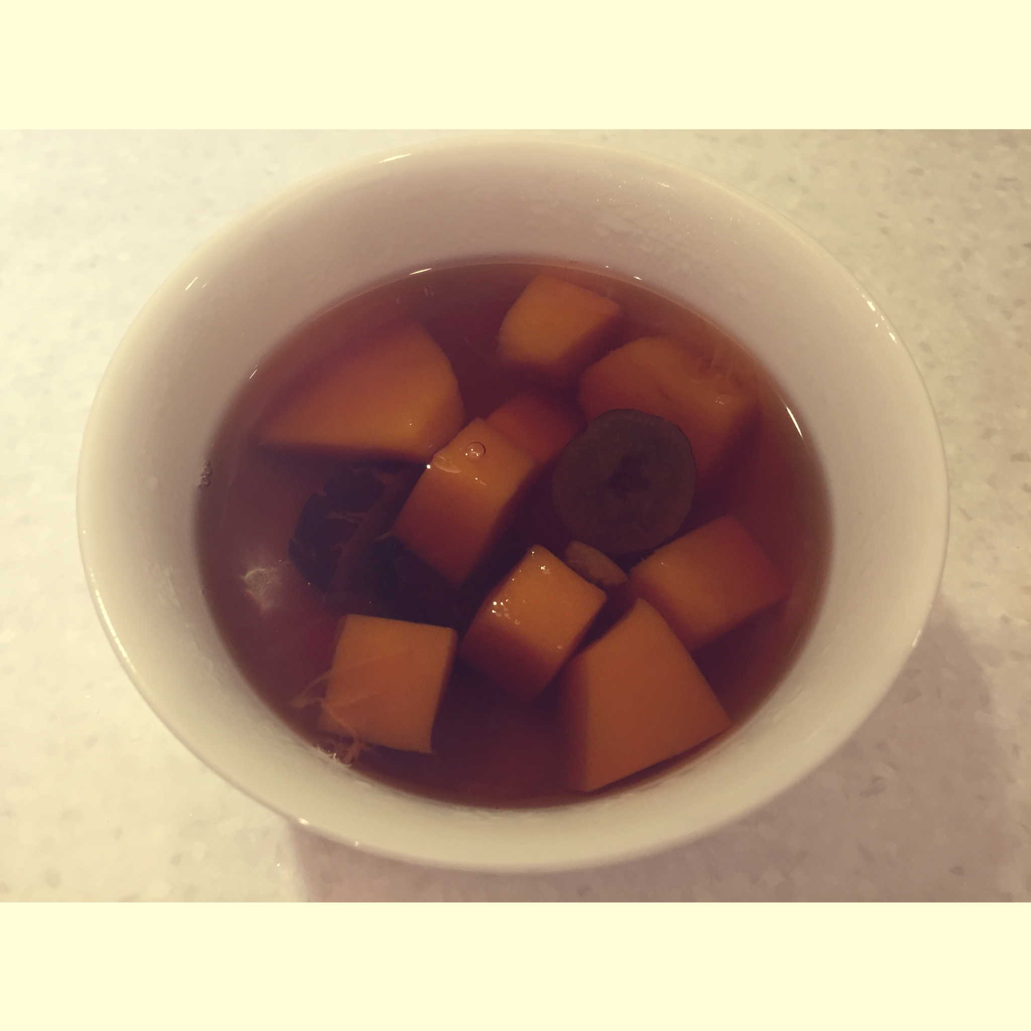 蜜枣红糖南瓜汤