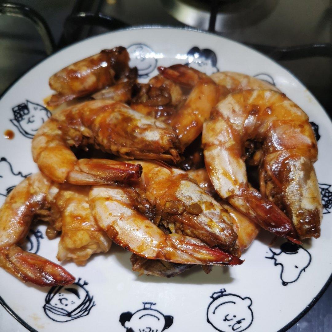 家庭版油焖大虾