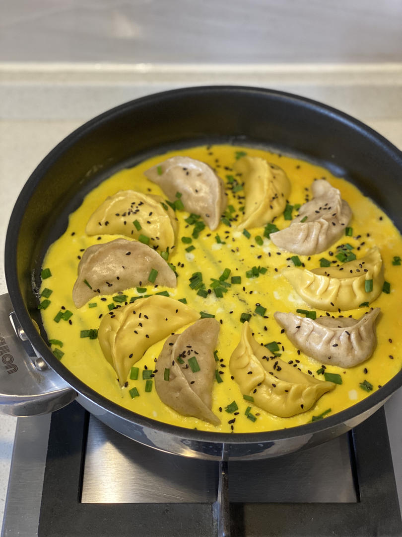 懒人快手抱蛋煎饺