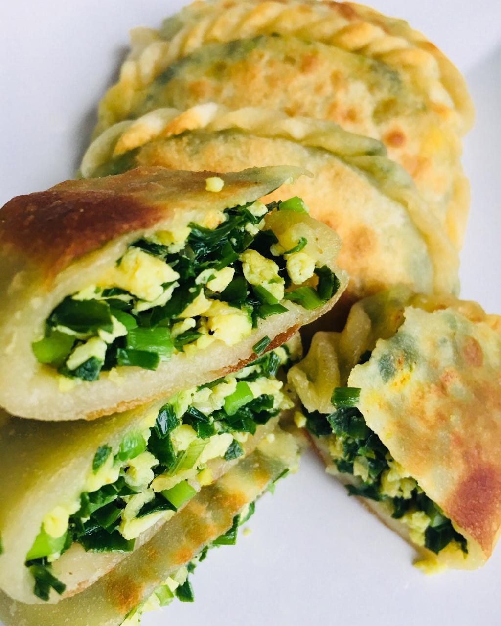 fdan做的鲜香韭菜盒子