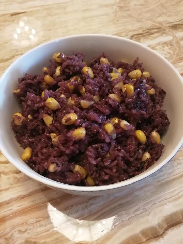 紫米玉米饭（吃不胖的米饭）
