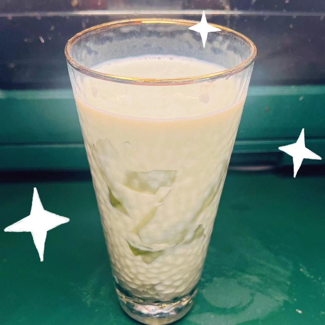 抹茶奶冻豆浆