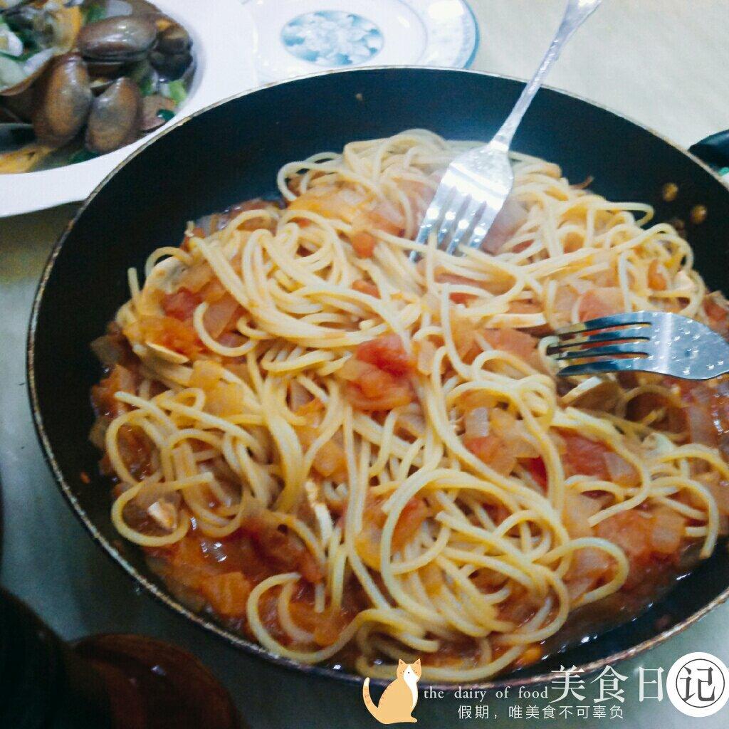 番茄口蘑意面