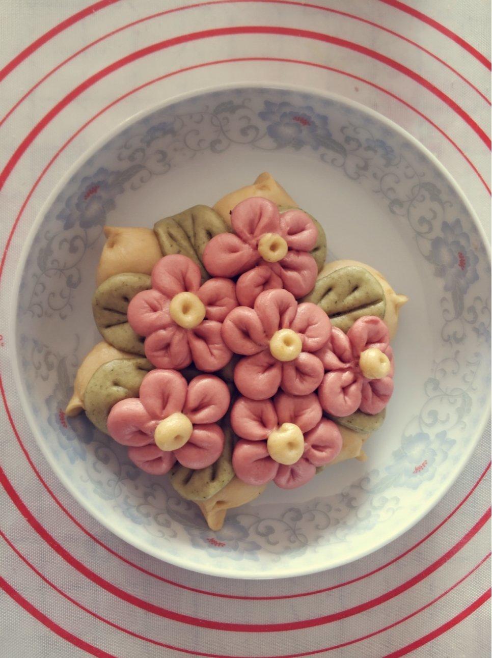 简单花样馒头（五）——海棠花