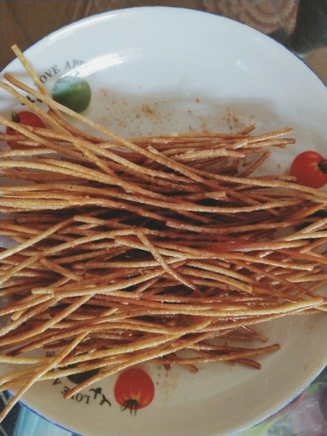 快手小零食炸意面