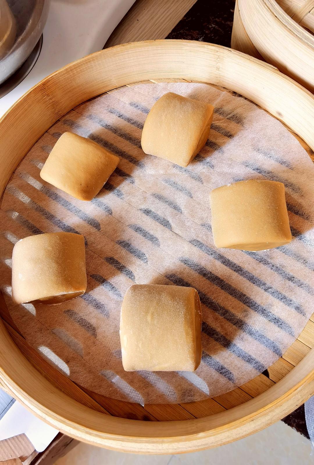 有着面包口感的红糖馒头（一次发酵）