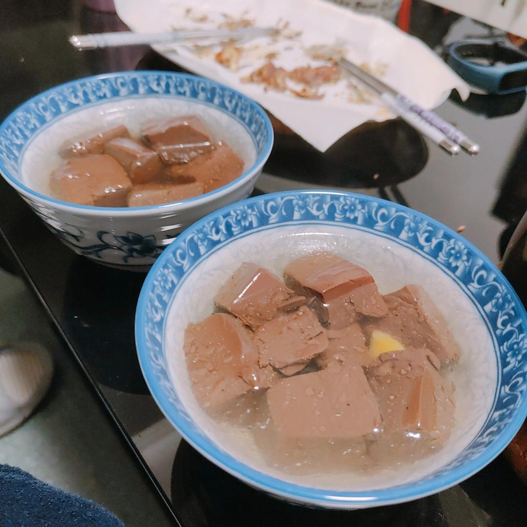 姜葱猪红汤
