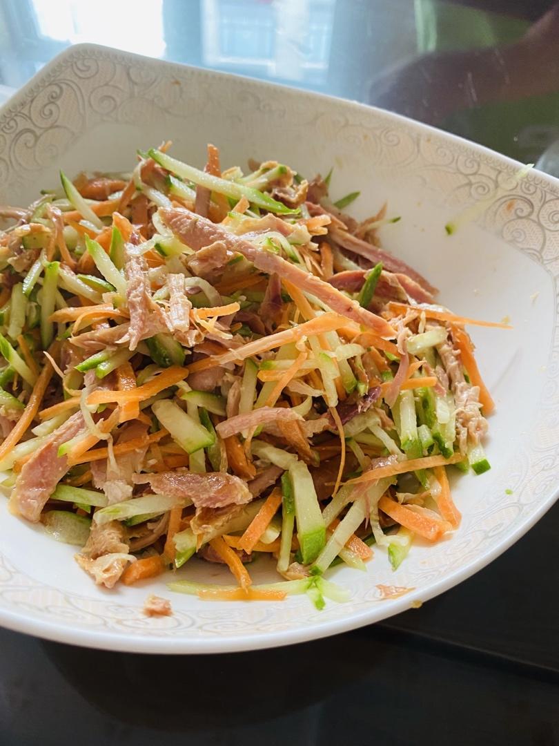 减脂健身｜凉拌手撕鸡丝（香辣&麻油版）