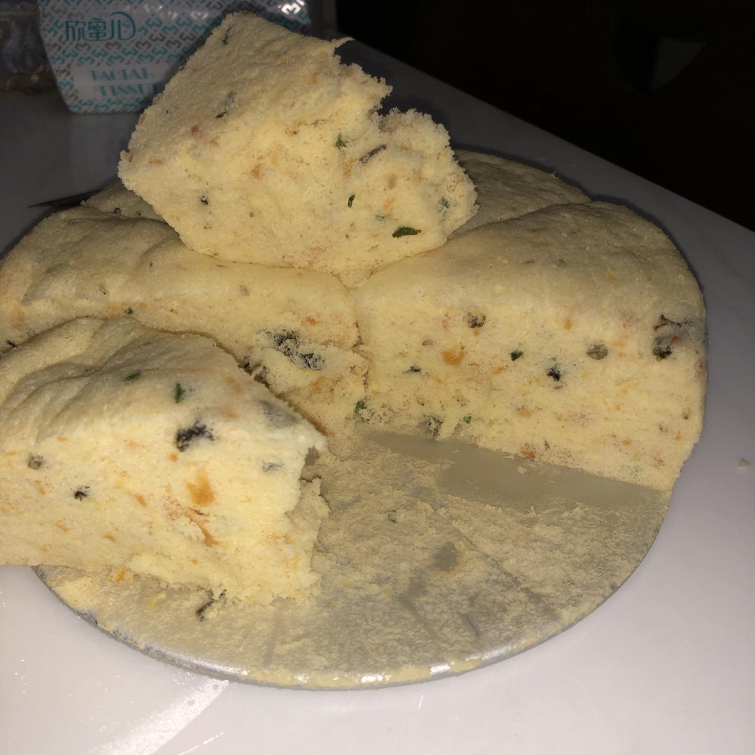 咸香戚风经典——黄金葱香肉松戚风