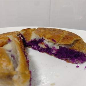 无需和面的紫薯香蕉饼的做法 步骤8