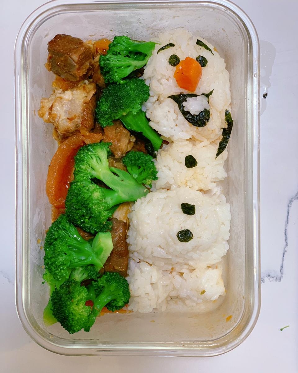 冰雪奇缘雪人奥拉夫便当