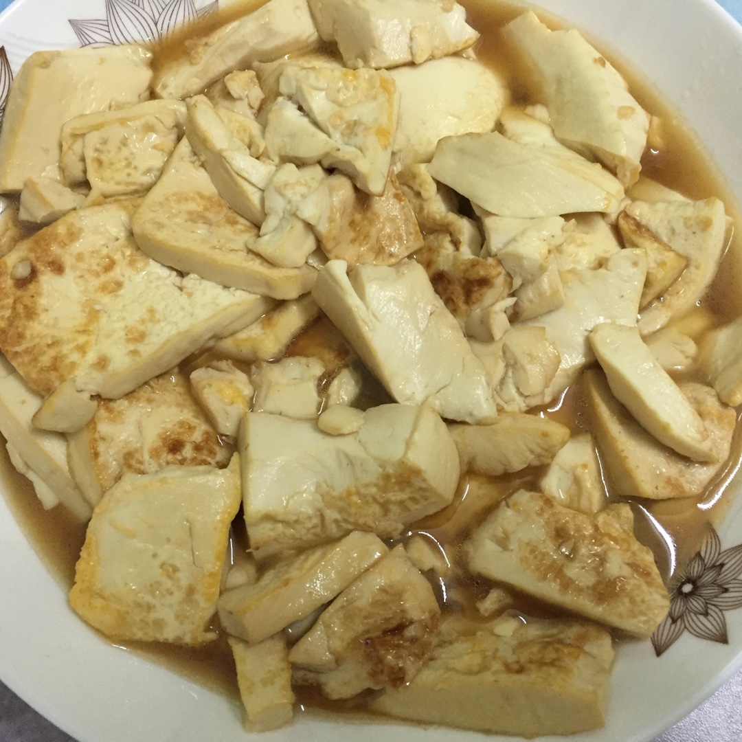蚝油嫩豆腐