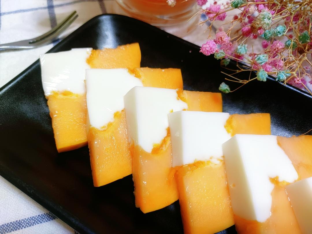 木瓜牛奶冻的做法