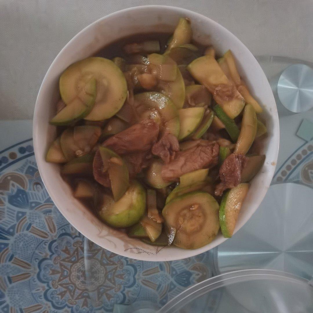 西葫芦炒肉片