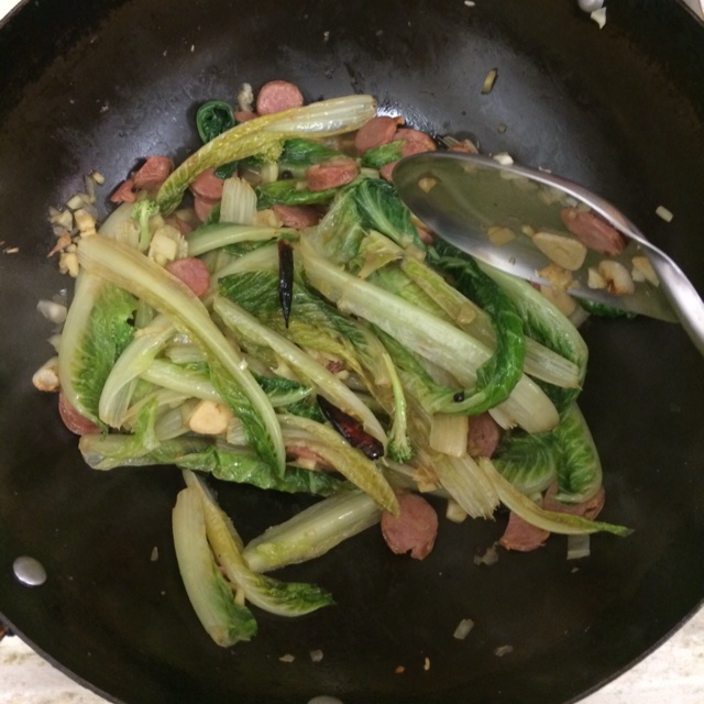炝炒生菜