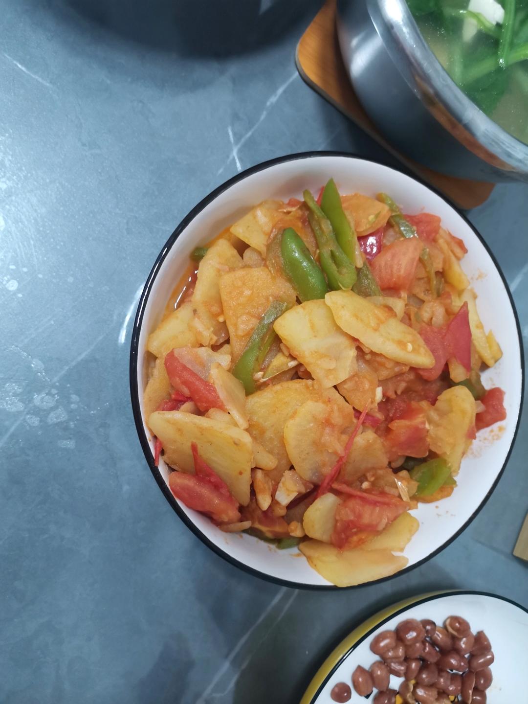 西红柿土豆片