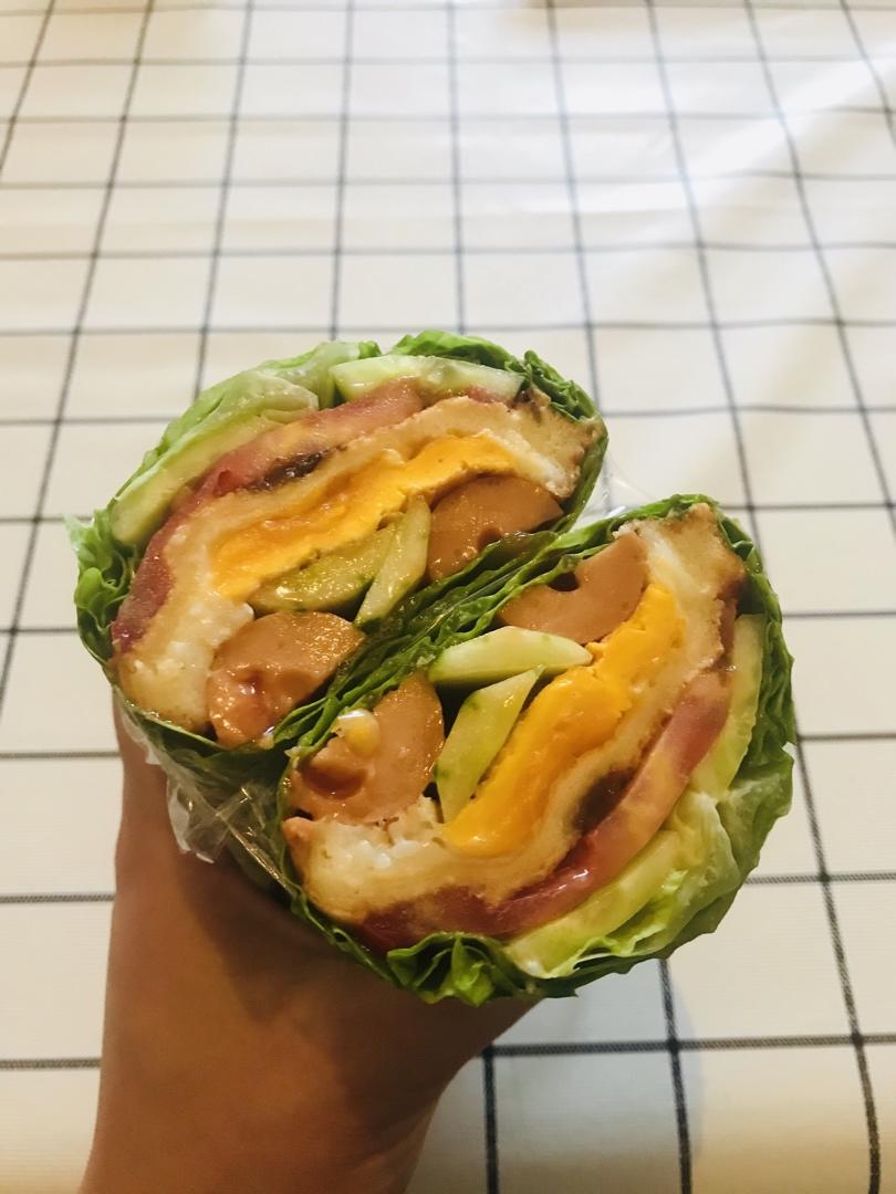 关晓彤同款生菜三明治