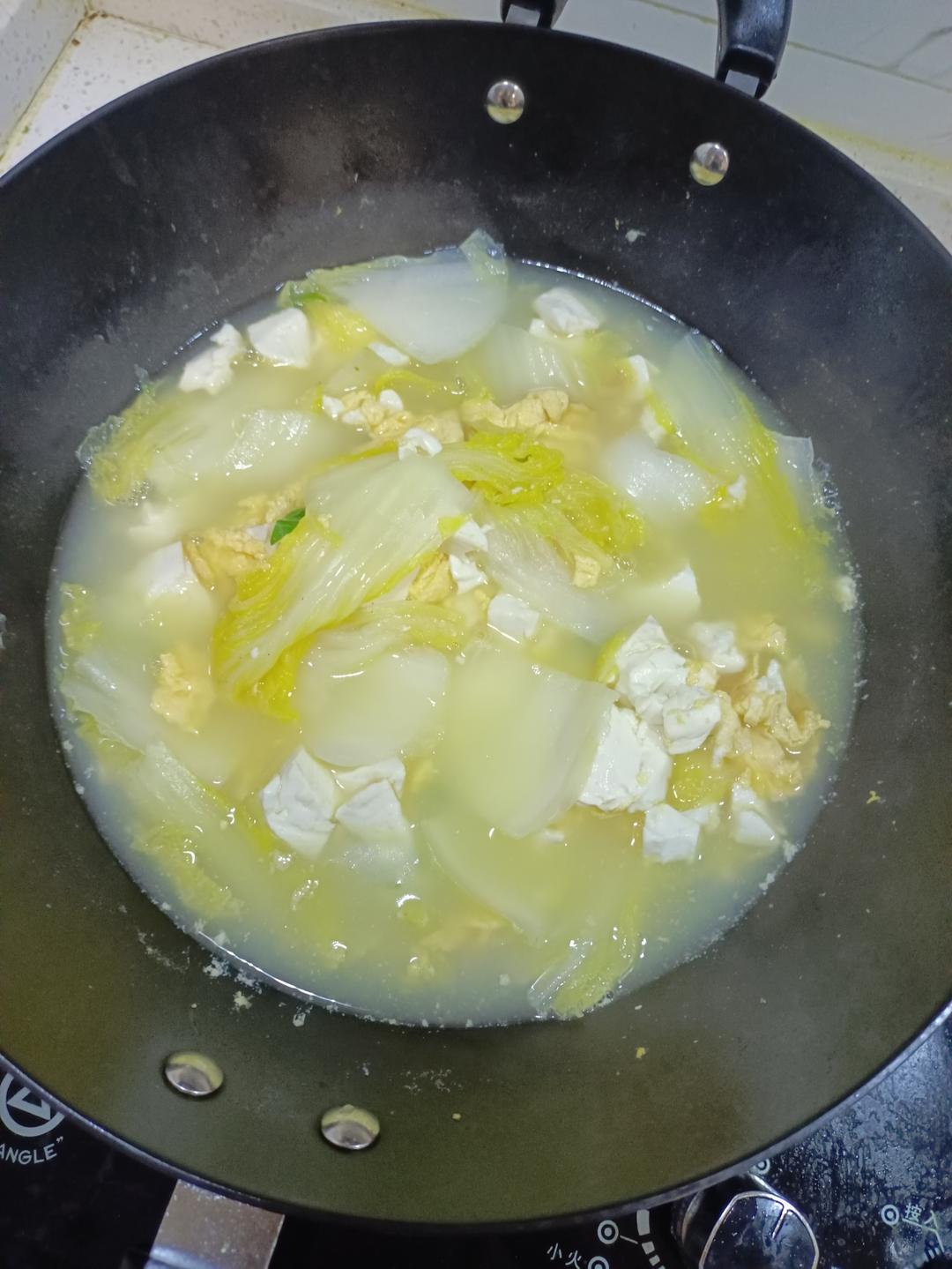 白菜豆腐汤
