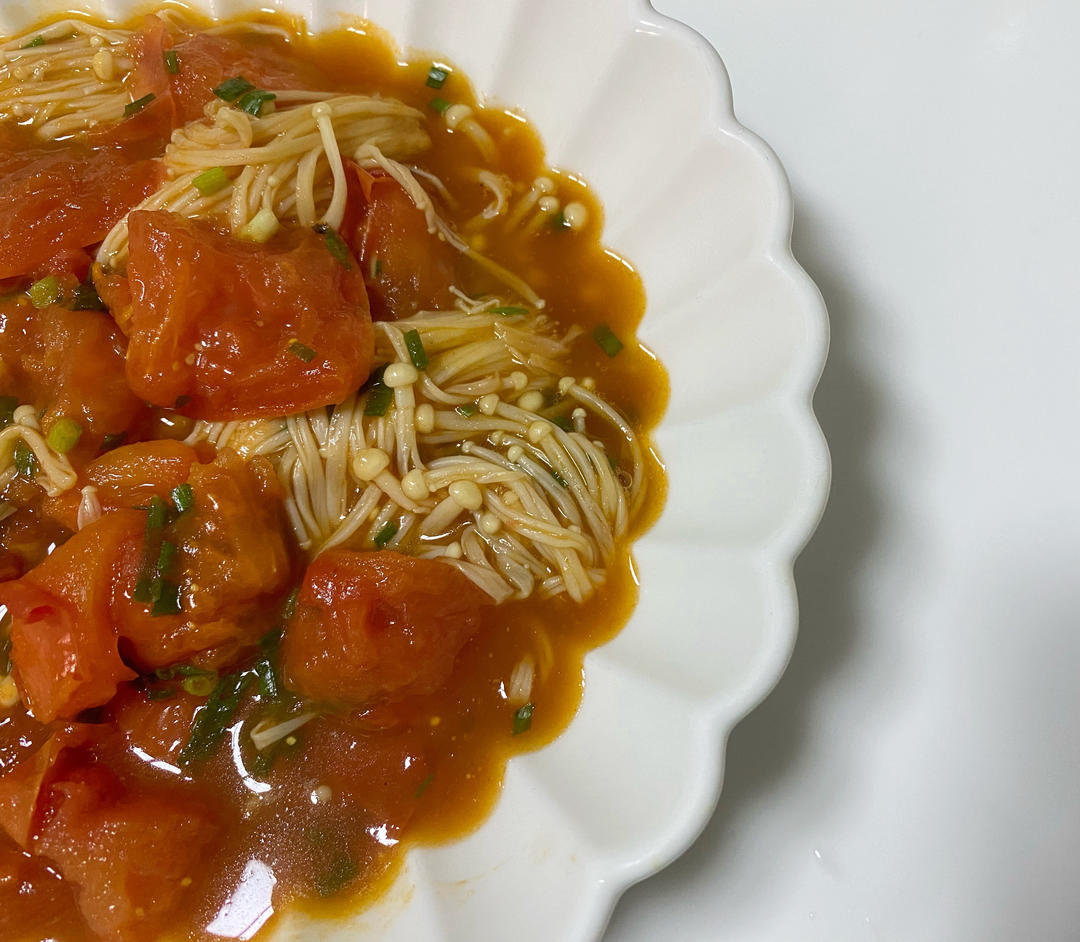 低脂低卡～营养又下饭的番茄金针菇