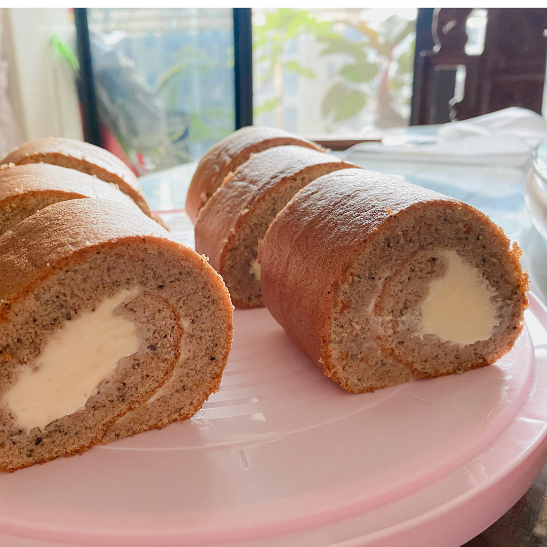 吃一次爱上 #伯爵红茶奥利奥蛋糕卷