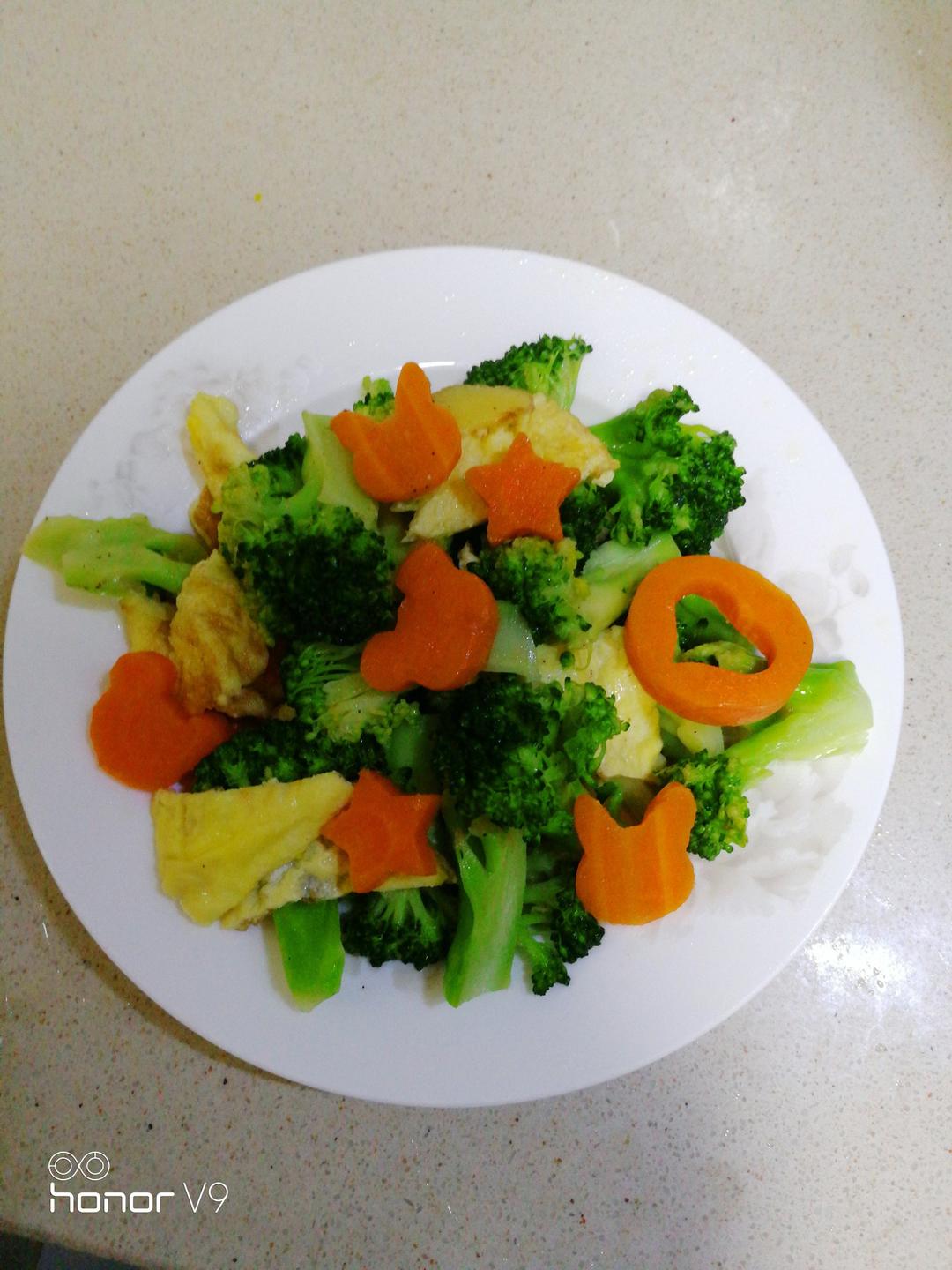 清炒胡萝卜西兰花