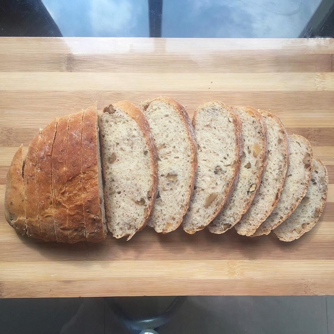 麦片核桃软欧包~汤种