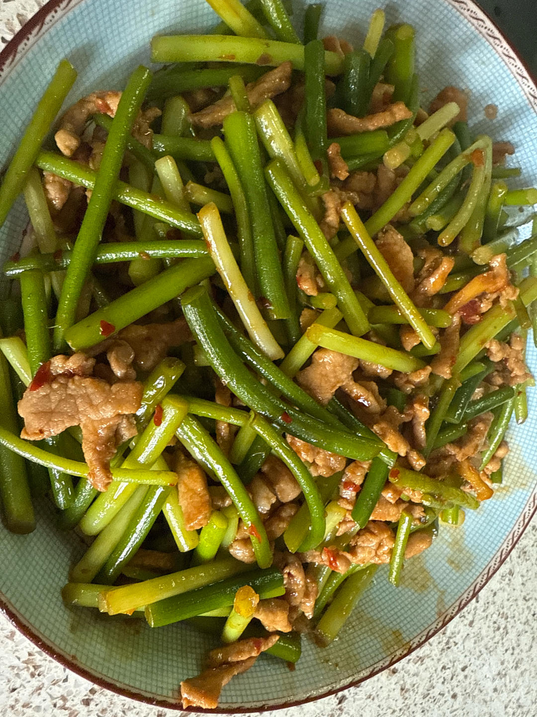 蒜薹炒肉丝